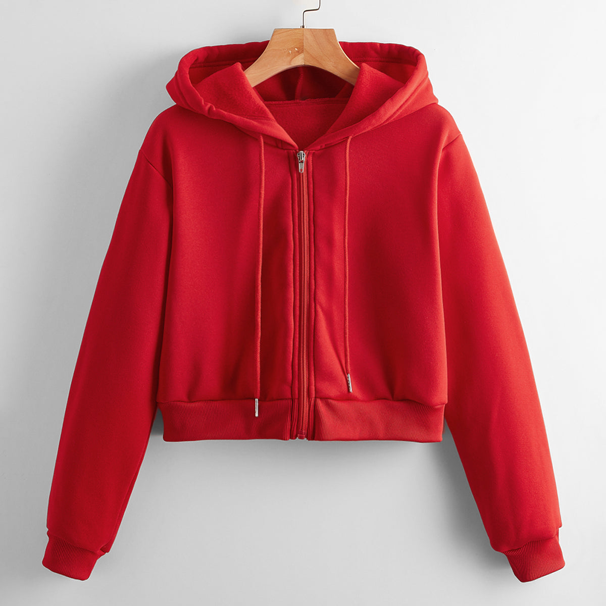 Casual Short Crop Pullover Hoodie