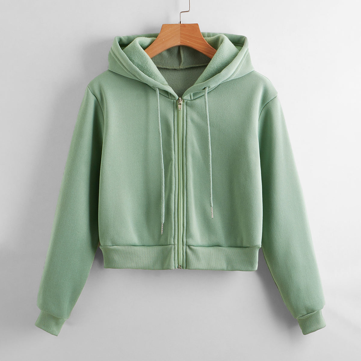 Casual Short Crop Pullover Hoodie