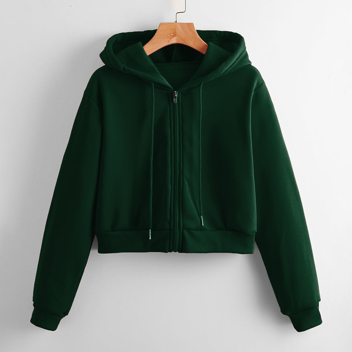 Casual Short Crop Pullover Hoodie