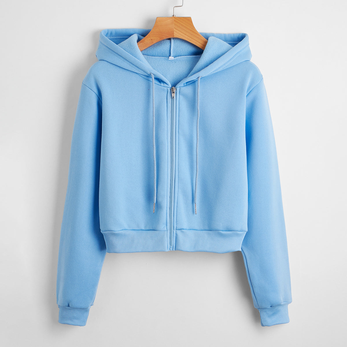 Casual Short Crop Pullover Hoodie