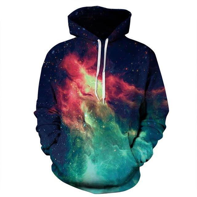 Galaxy Smoke Shade Pattern Printed 3D Hoodie