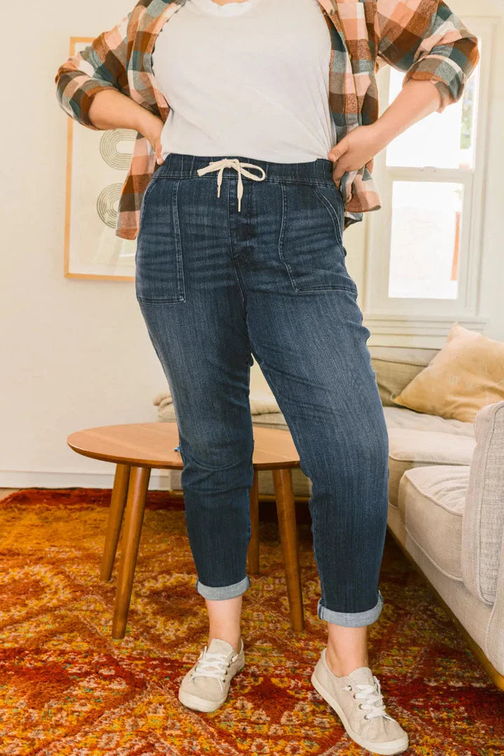 Judy Pull On Denim Joggers