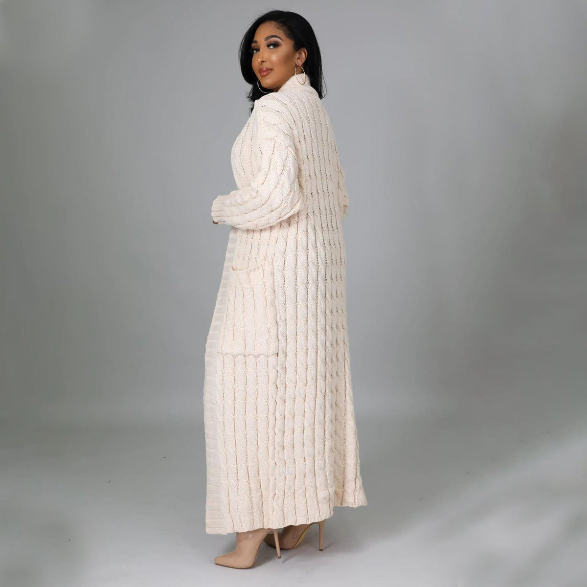 Elegant Winter Long Cardigan Sweater