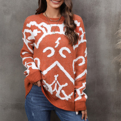 Pull imprimé motif de Noël