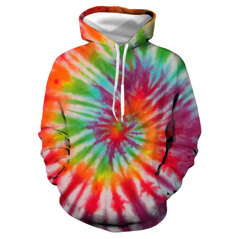 Mehrfarbige, lebendige 3D-gedruckte Hoodie-Kollektion