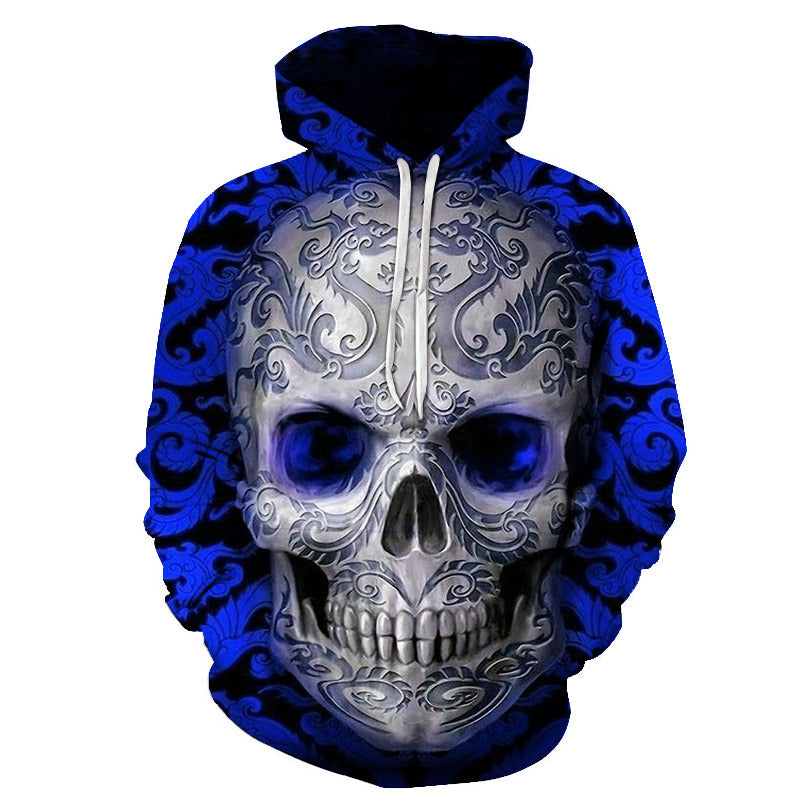 Skull Printed Stylish 3D Hoodie