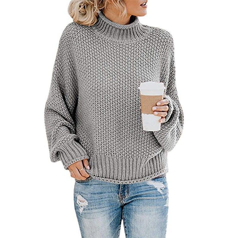 Casual Thick Thread Knit Pullover Sweater