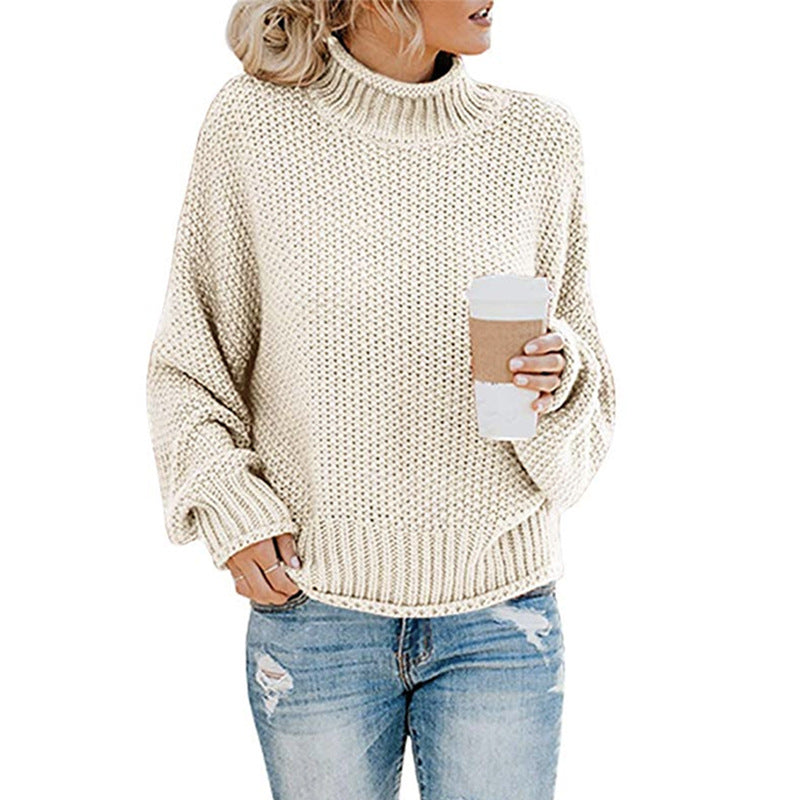 Casual Thick Thread Knit Pullover Sweater