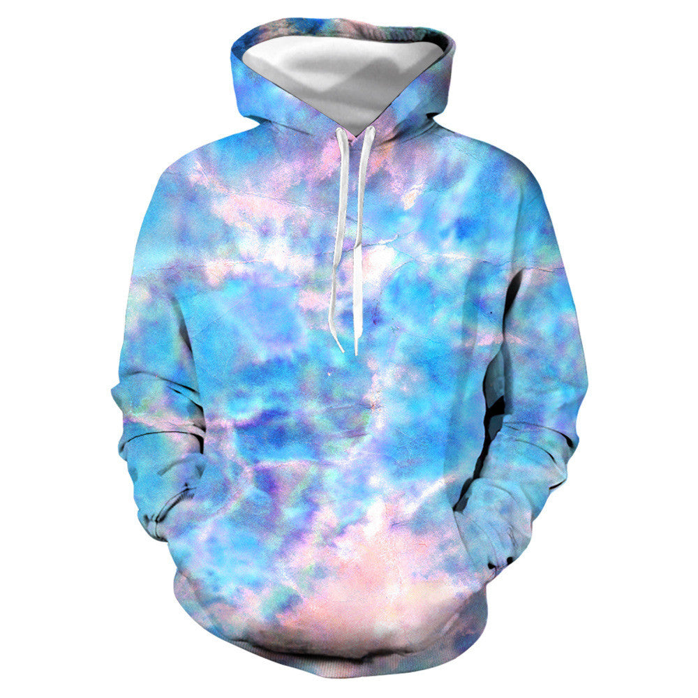 Mehrfarbige, lebendige 3D-gedruckte Hoodie-Kollektion