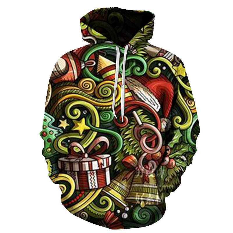 Santa And Christmas Pattern 3D Printed Hoodie Collection