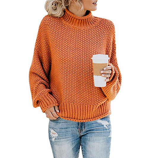 Casual Thick Thread Knit Pullover Sweater