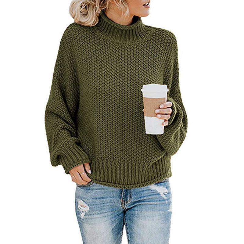 Casual Thick Thread Knit Pullover Sweater