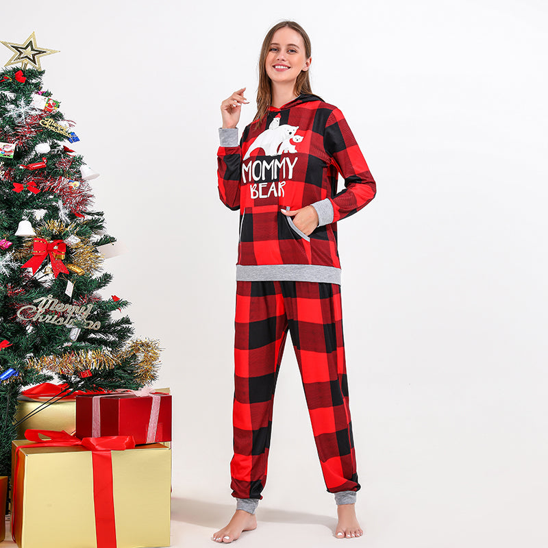 Christmas Bear Family Matching Hoodie Pajamas Set