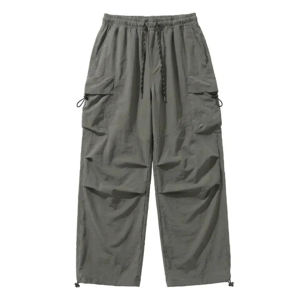 Streetwear Baggy Fit Cargo Trousers With Pockets