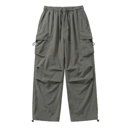 Streetwear Baggy Fit Cargo Trousers With Pockets