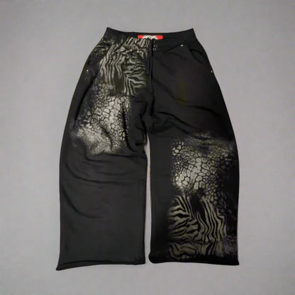 Cheetah Print Heavyweight Loose Fit Sweatpants