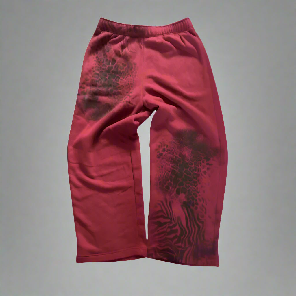 Cheetah Print Heavyweight Loose Fit Sweatpants