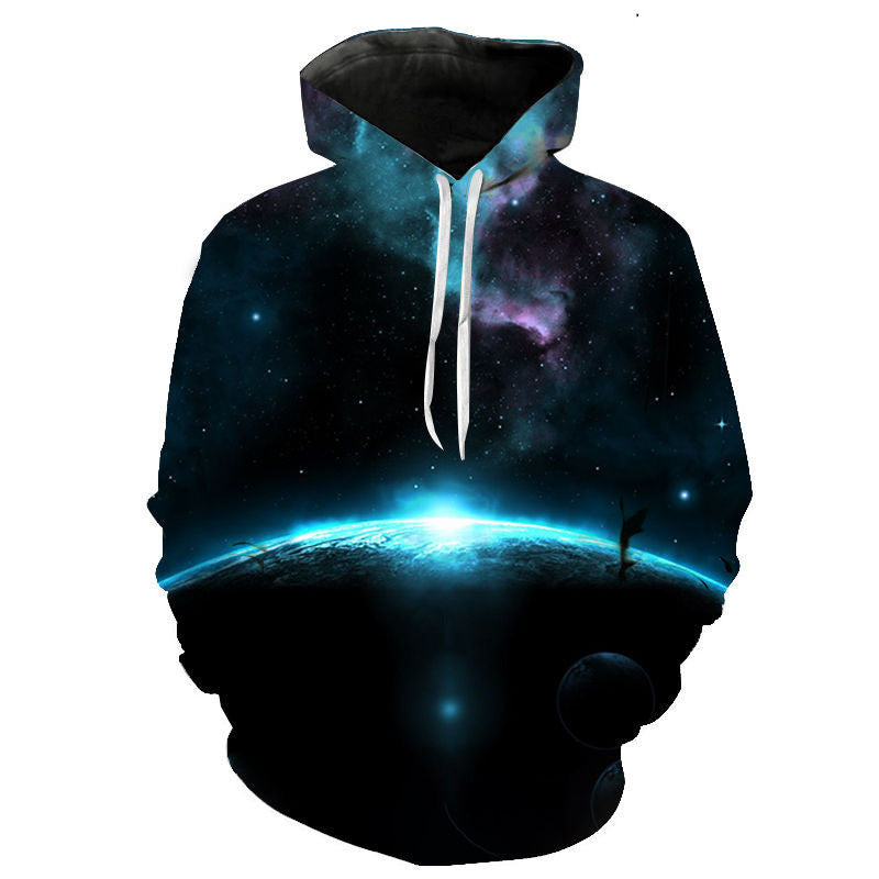 Mehrere Planeten bedruckte 3D-Hoodie-Kollektion