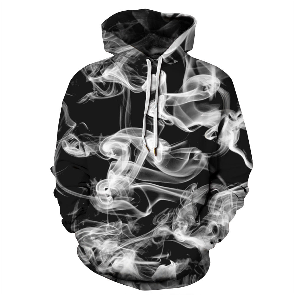 Sweat à capuche élégant imprimé 3D Starry Sky Smoky