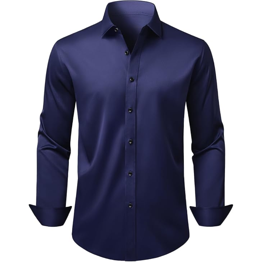 Long Sleeve And Wrinkle Free Button Down Shirt For Men
