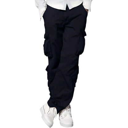 Cargo Pants With Multiple Pockets And Regular Fit For Men
