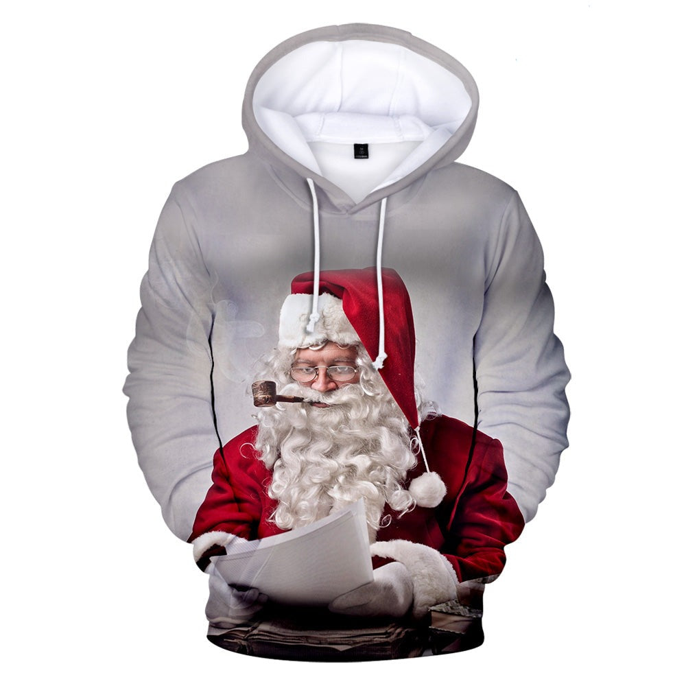 Collection de sweats à capuche 3D imprimés numériquement de Noël