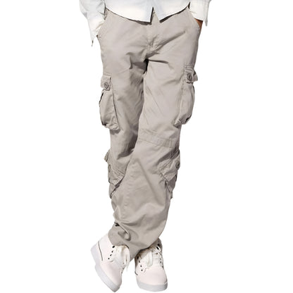 Cargo Pants With Multiple Pockets And Regular Fit For Men