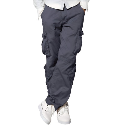 Cargo Pants With Multiple Pockets And Regular Fit For Men