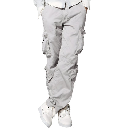 Cargo Pants With Multiple Pockets And Regular Fit For Men