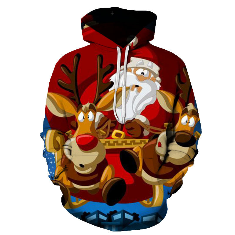 Santa And Christmas Pattern 3D Printed Hoodie Collection