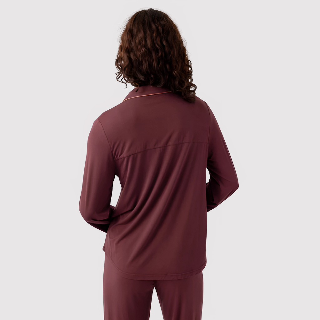 Women Bamboo Stretch Knit Long Sleeve Pajama Set