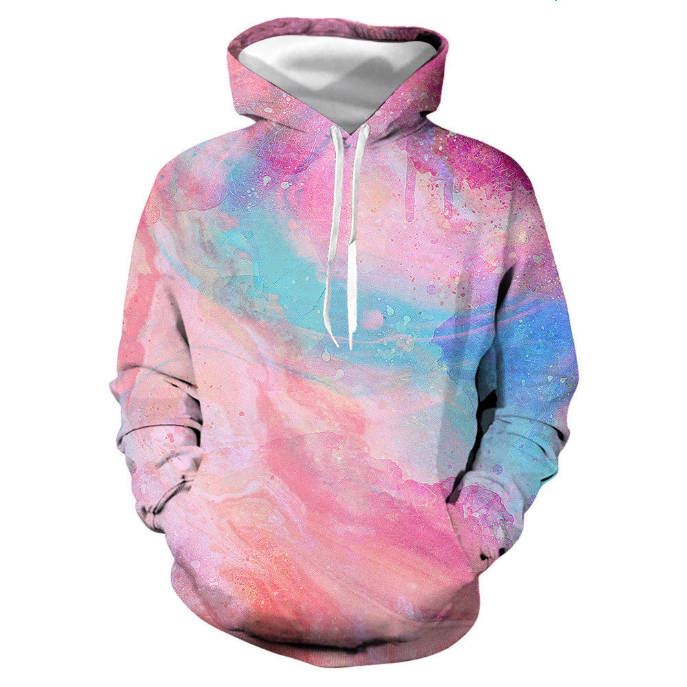 Mehrfarbige, lebendige 3D-gedruckte Hoodie-Kollektion