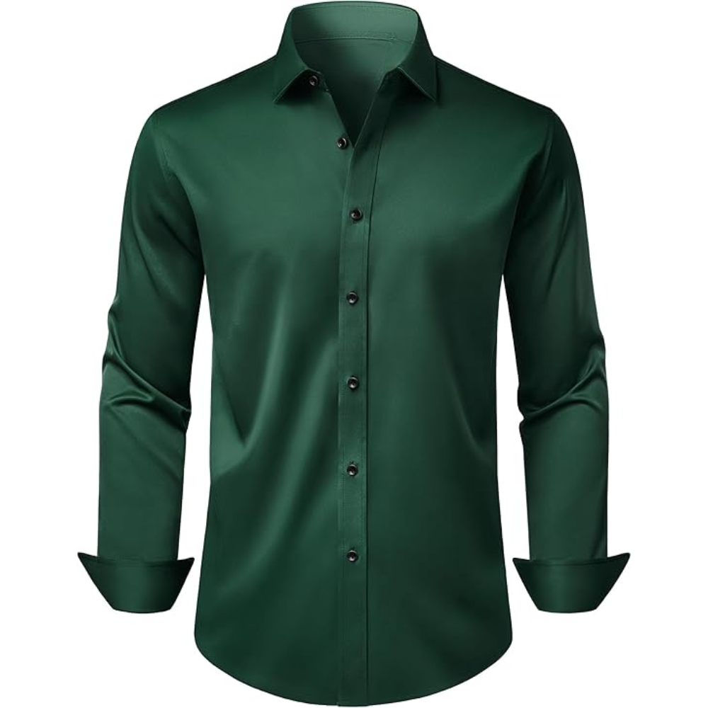 Long Sleeve And Wrinkle Free Button Down Shirt For Men