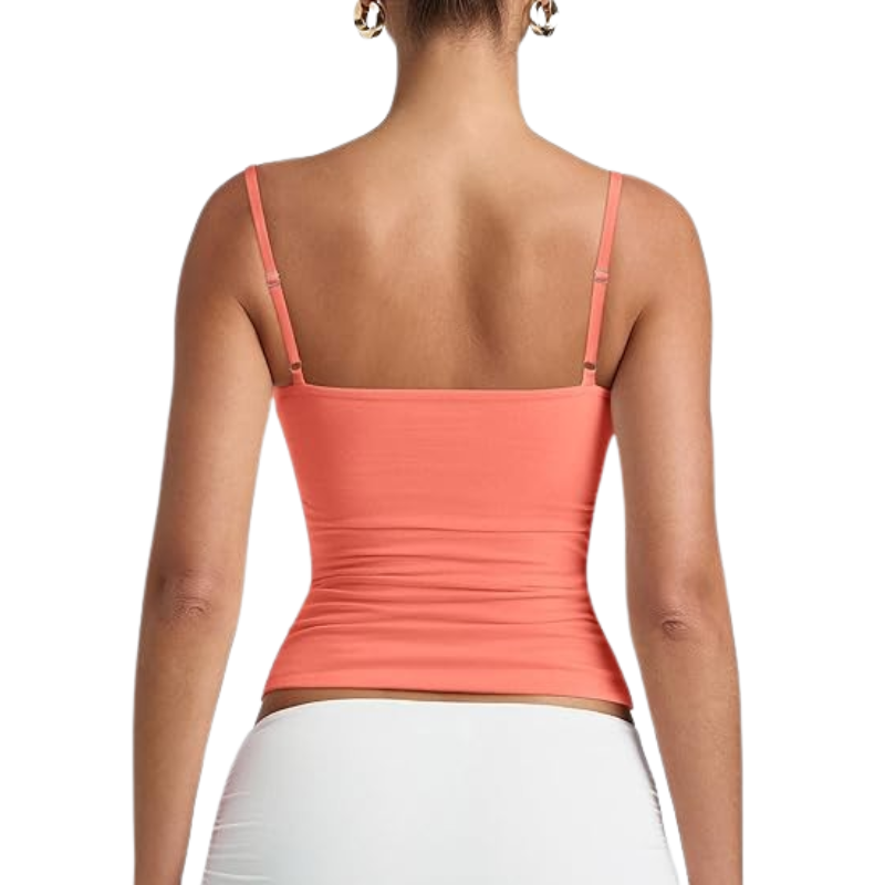 Double Lined Adjustable Cami Tank Top For Women