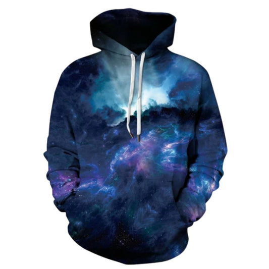 Sweat à capuche imprimé Deep Sky Galaxy 3D