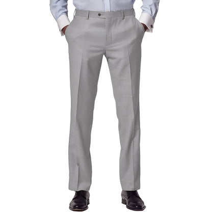 Stretch Dress Pants With Four Pocket Design And Zipper Closure For Men