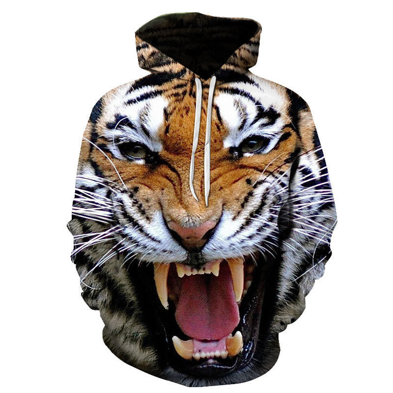 Vibrant Multi Animal Printed 3D Hoodie Collection