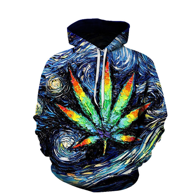 Giant 3D Leaf Classic Printed Hoodie Collection