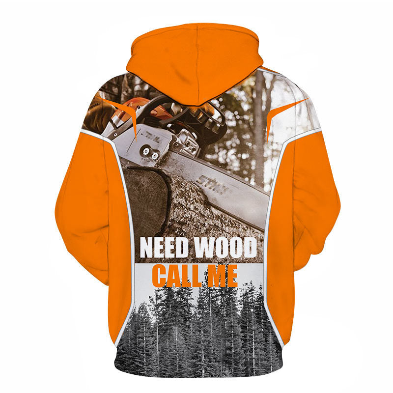 Chainsaw Forest Printed 3D Hoodie