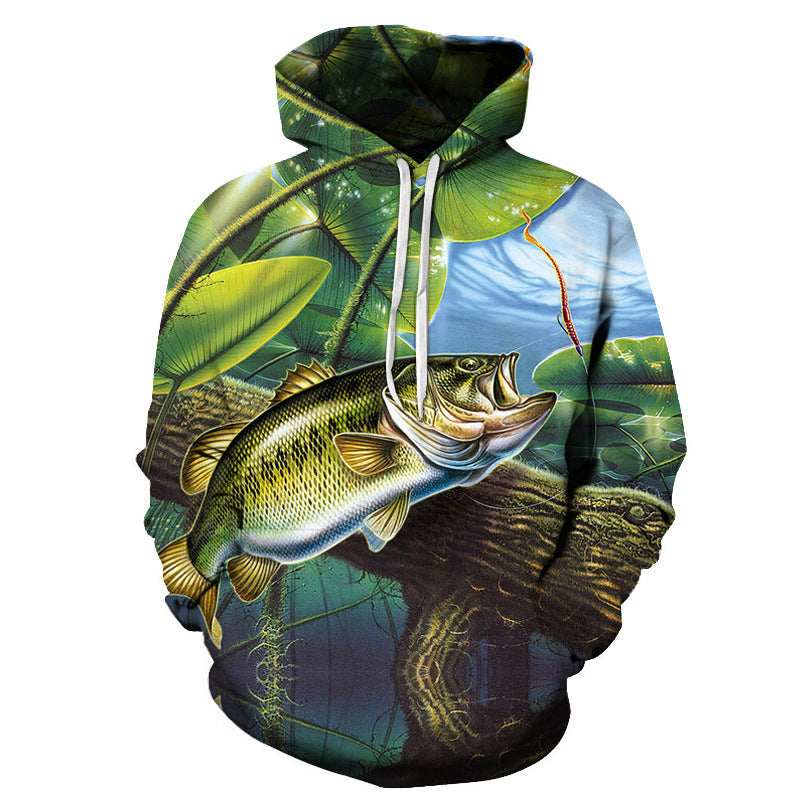 Classic Fish Themed Digital Printed Hoodie Collection