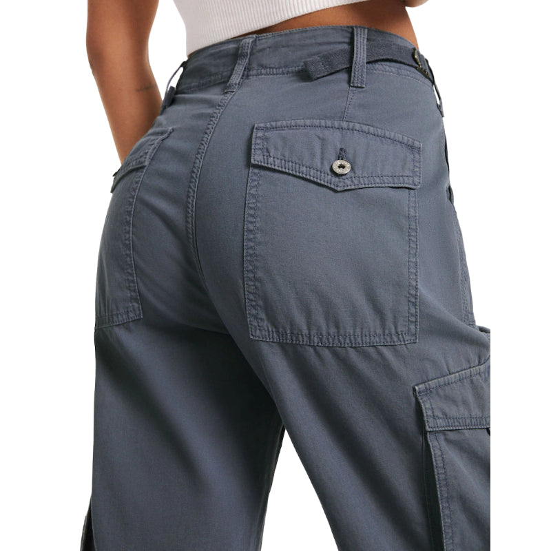 Adjustable Straight Cargo Pants