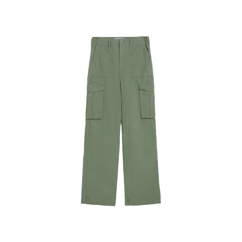 Adjustable Straight Cargo Pants