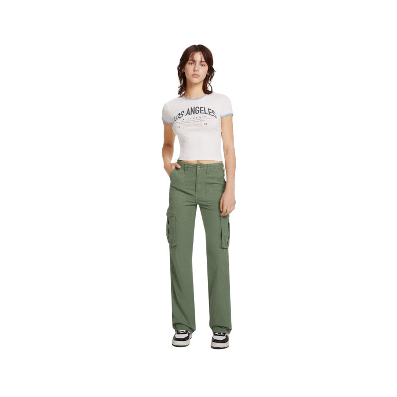 Adjustable Straight Cargo Pants