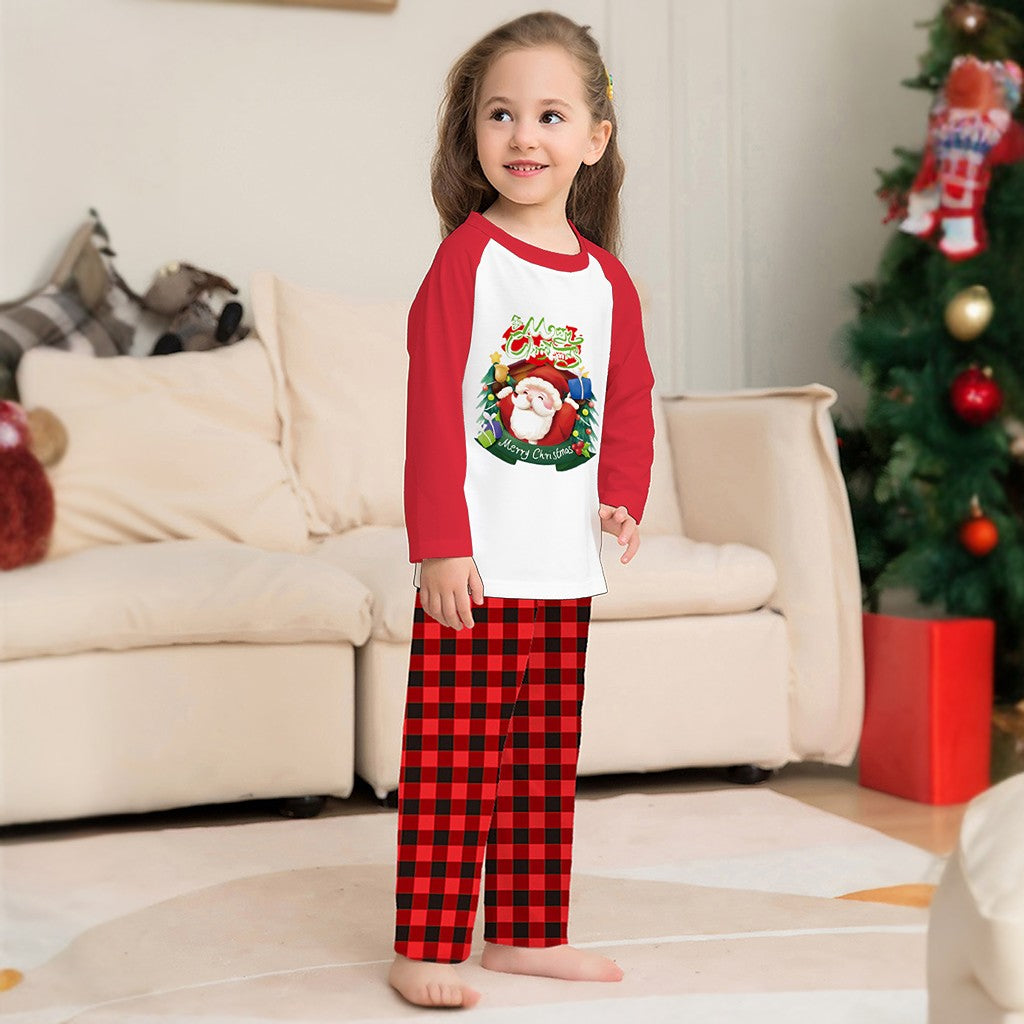 Ensemble de pyjama assorti pour la famille imprimé Père Noël Joyeux Noël