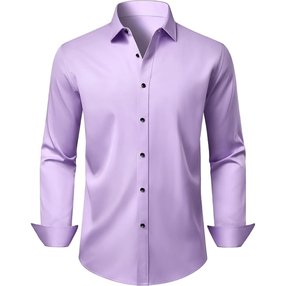 Long Sleeve And Wrinkle Free Button Down Shirt For Men