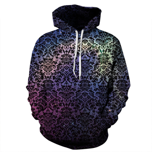 Lässiger 3D-Hoodie mit Mandala-Vibe-Aufdruck