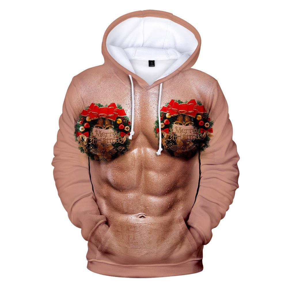 Weihnachts-Digitaldruck-3D-Hoodie-Kollektion