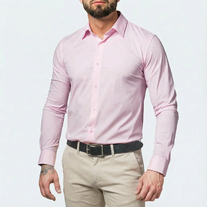 4 Way Stretch Non Iron Business Casual Performance Dress Shirt