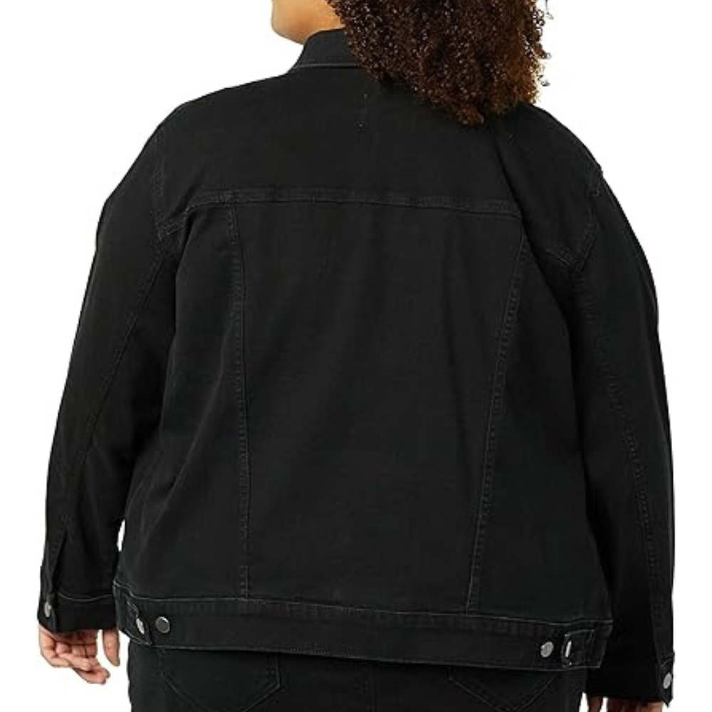 Classic Front Button Denim Jacket With Pockets