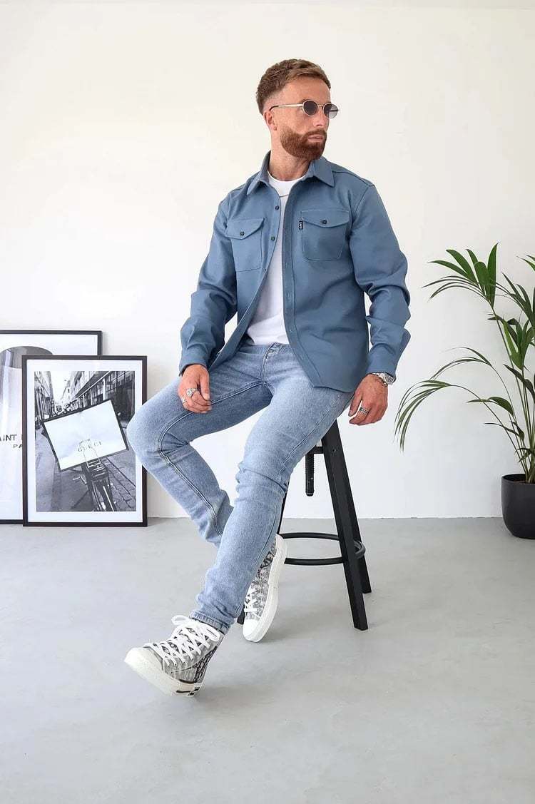 Veste chemise boutonnée